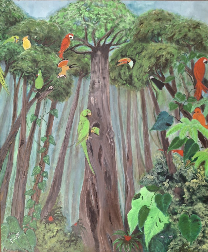 Die Waldversammlung – Acryl auf Leinwand von Patrizia Steppi