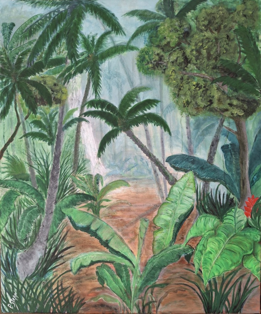 Grünes Erwachen – Acryl auf Leinwand von Patrizia Steppi