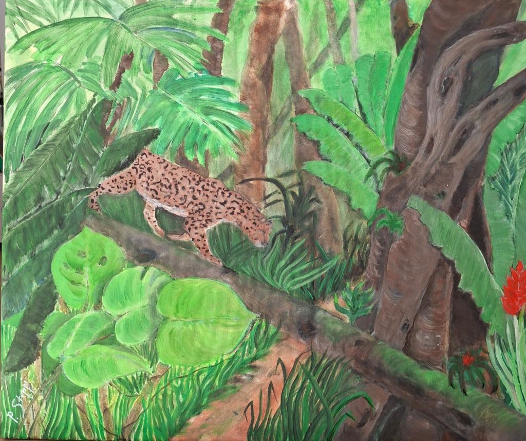 Jagdzauber – Acryl auf Leinwand von Patrizia Steppi